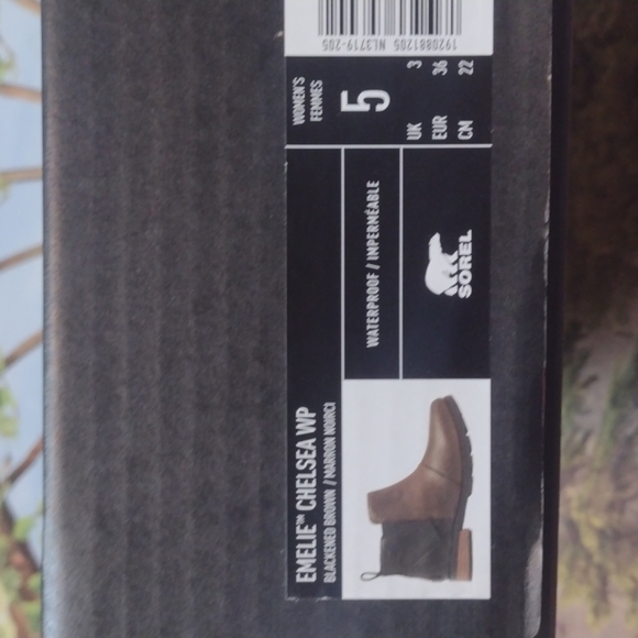 SOREL blackened brown waterproof emelie Chelsea booties - Picture 6 of 8
